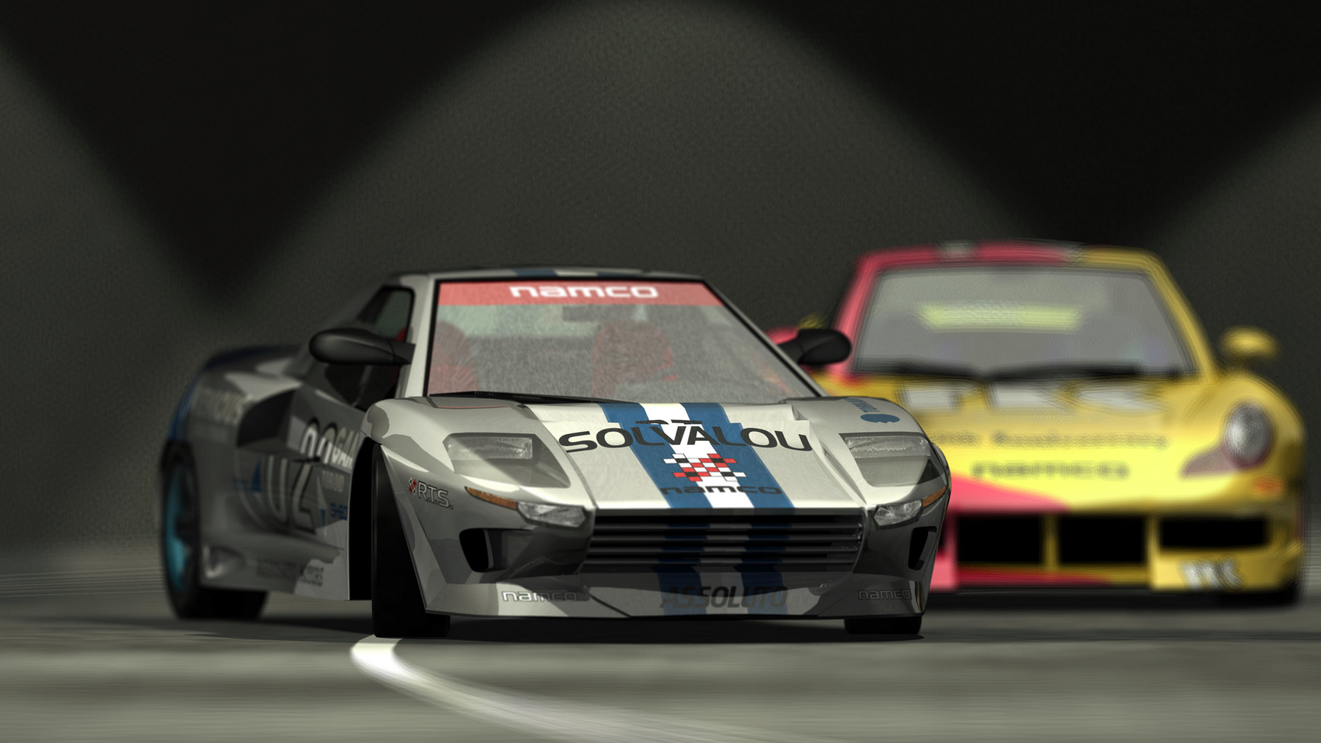 A promotional render from R4: Ridge Racer Type 4.